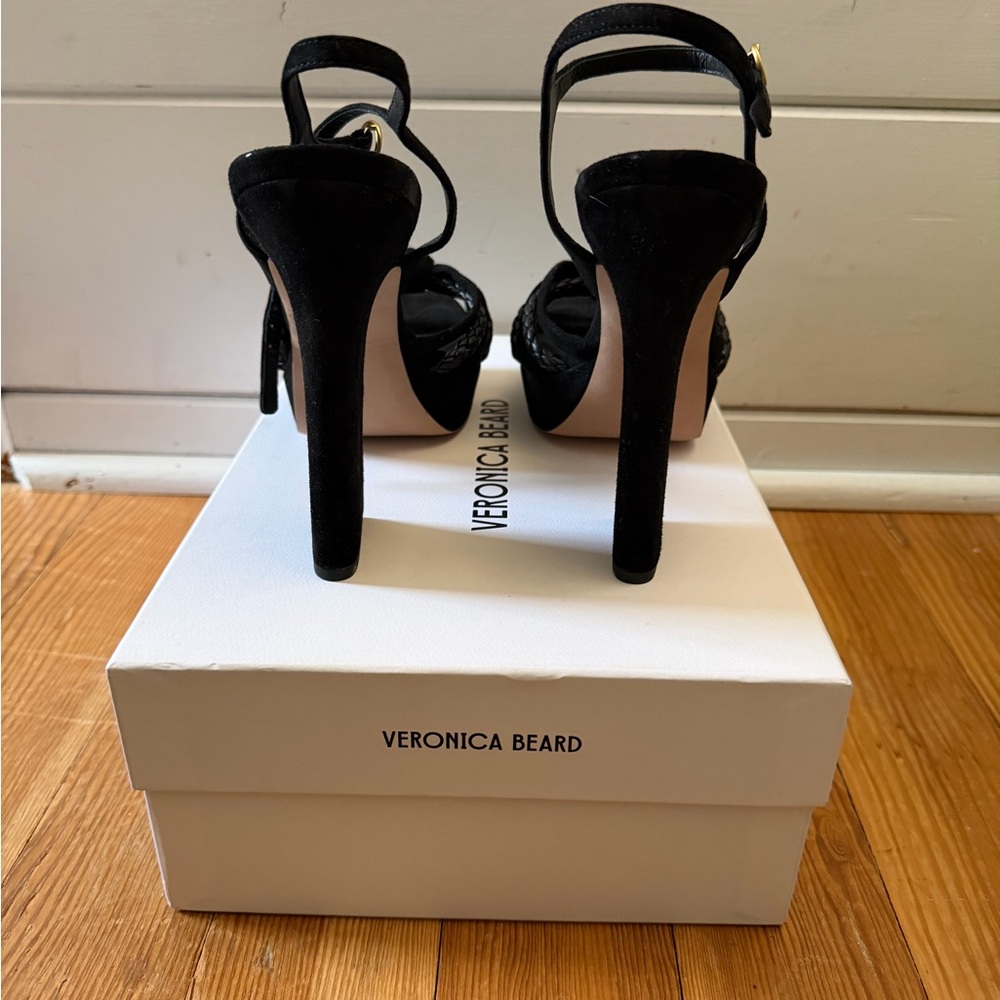 Veronica Beard Black Knotted Heels - Picture 4 of 6